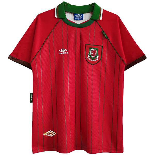 Wales home retro soccer jersey maillot match men's first sportswear football shirt red 1994-1996